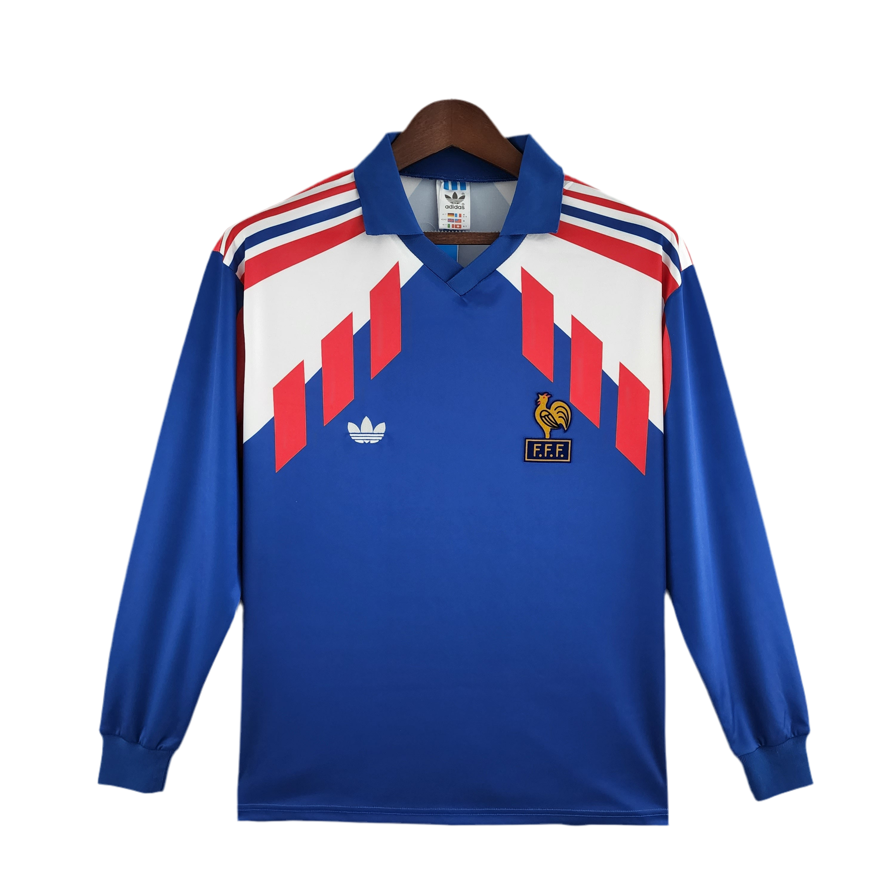 Camisola Manga Longa Seleção França 88/90 - Azul