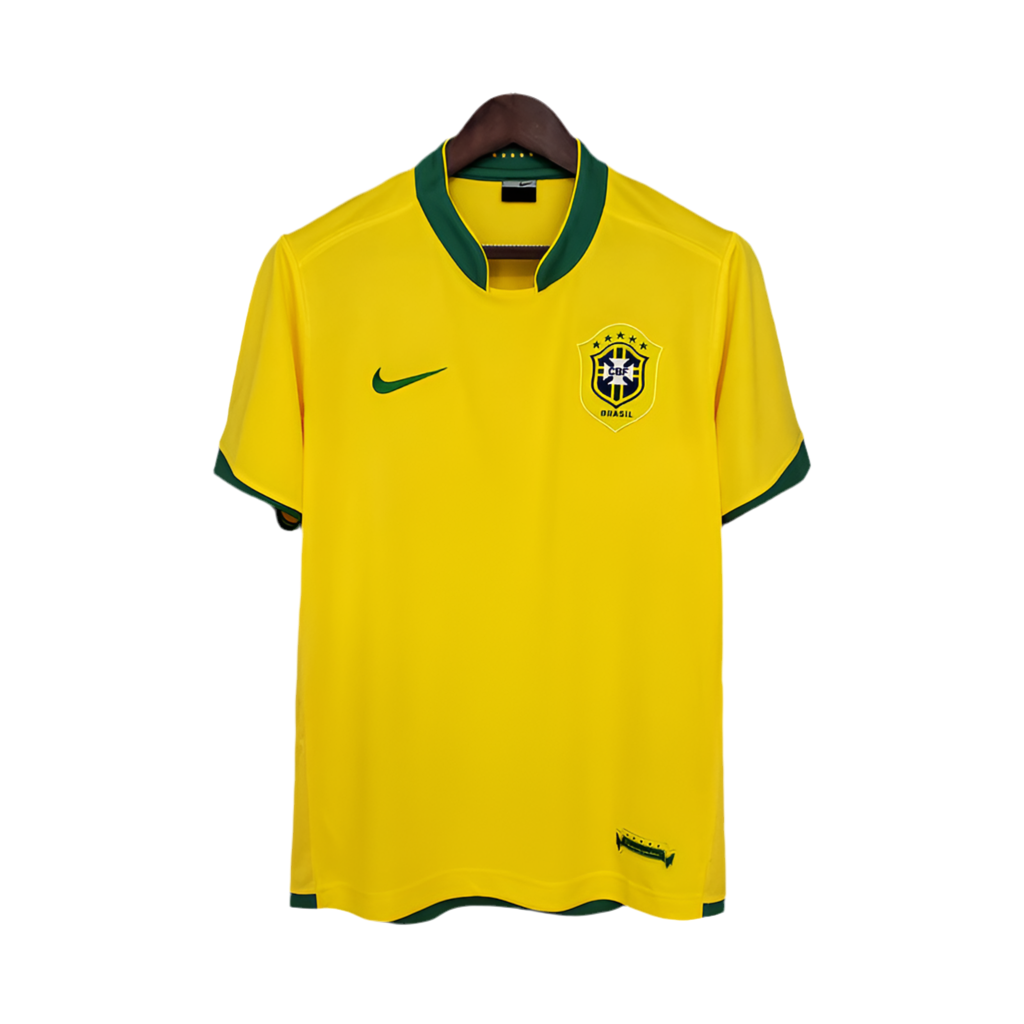 Camisola Seleção Brasileira Retrô 2006 Amarela -