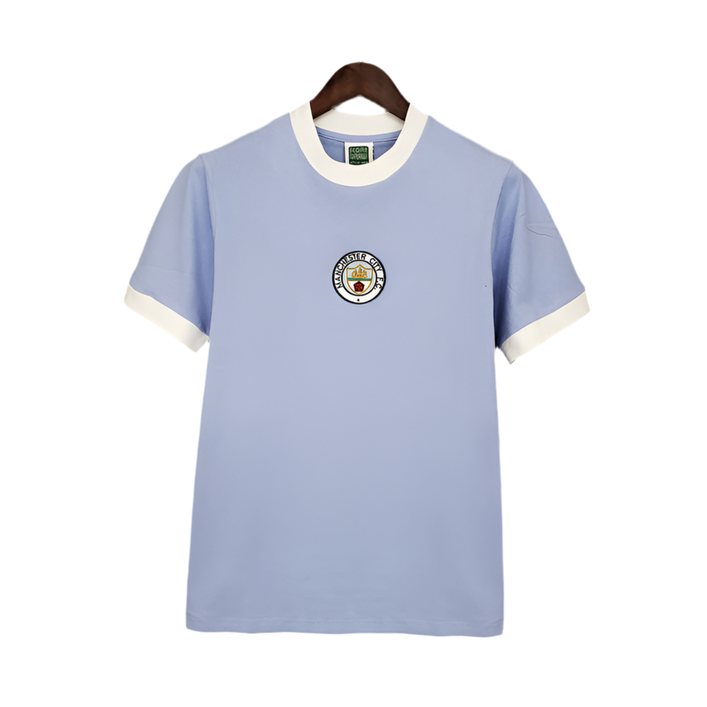 Camisola Manchester City Retrô 1972 - Azul