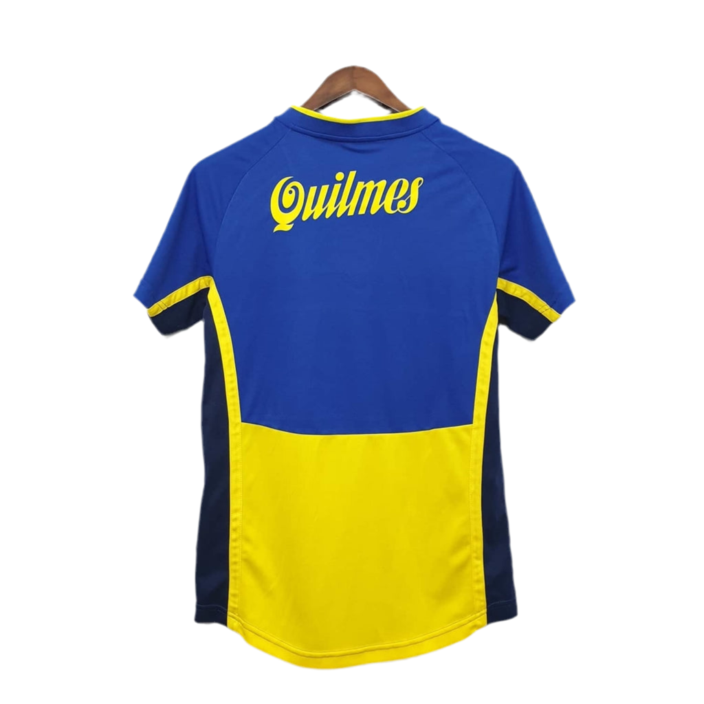 Camisola Boca Juniors Retrô 2001 Azul e Amarela -