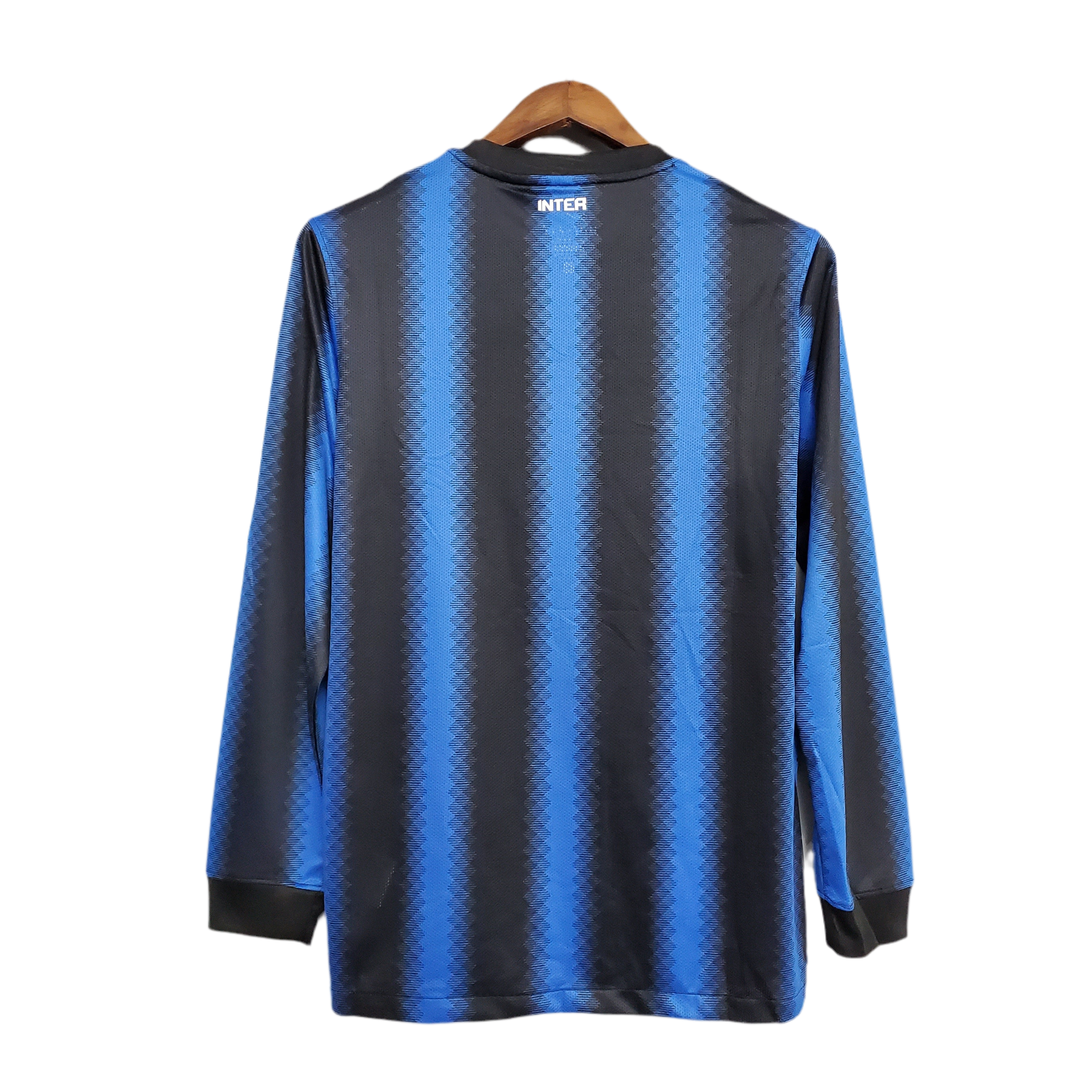 Camisola Manga Longa Inter de Milão I 10/11 - Azul e Preto