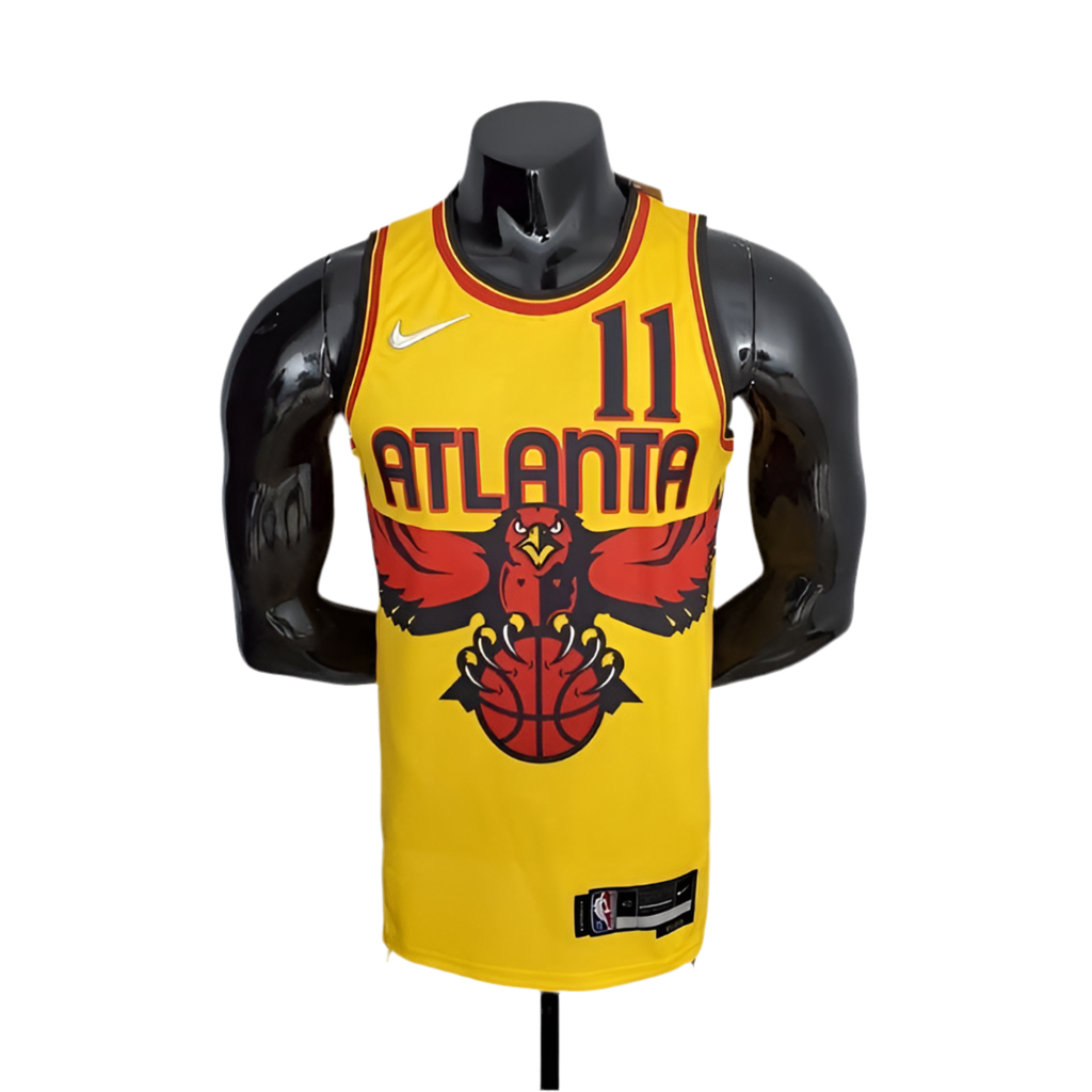 Regata NBA Atlanta Hawks 75th Anniversary Masculina - Amarela