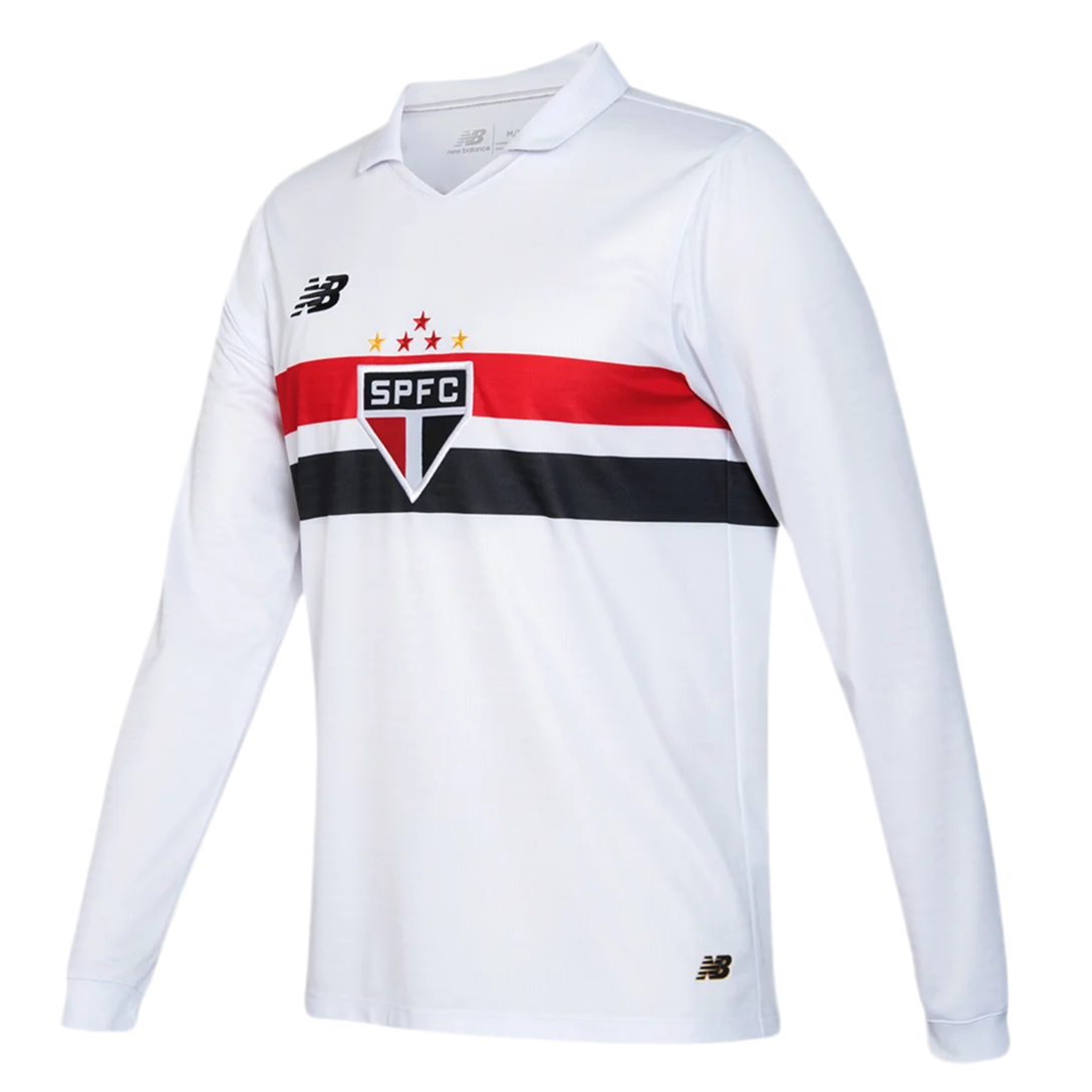 Camisola Manga Longa São Paulo I 24/25 - Branco