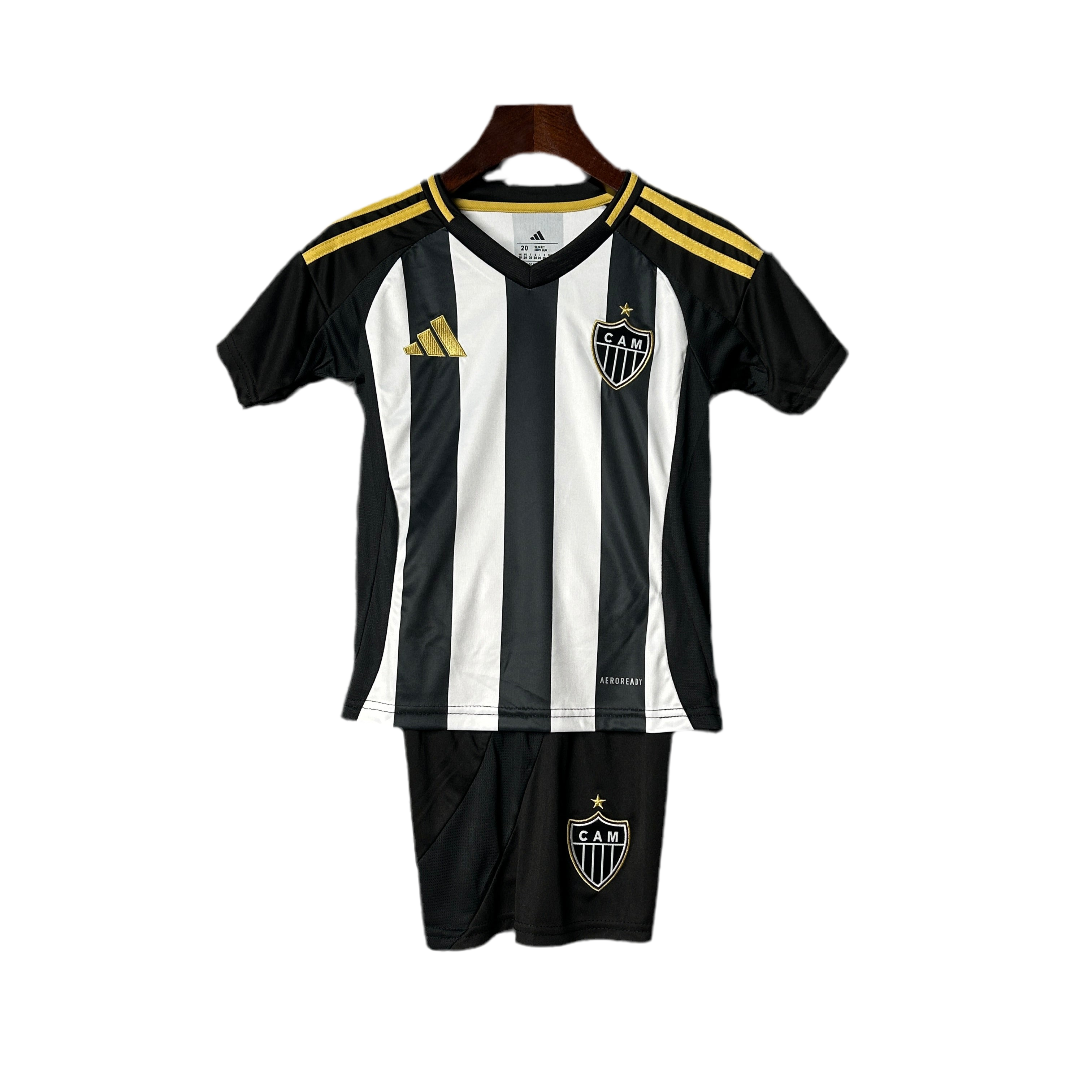 Kit Infantil Atlético Mineiro I 25/26 - Preto e Branco