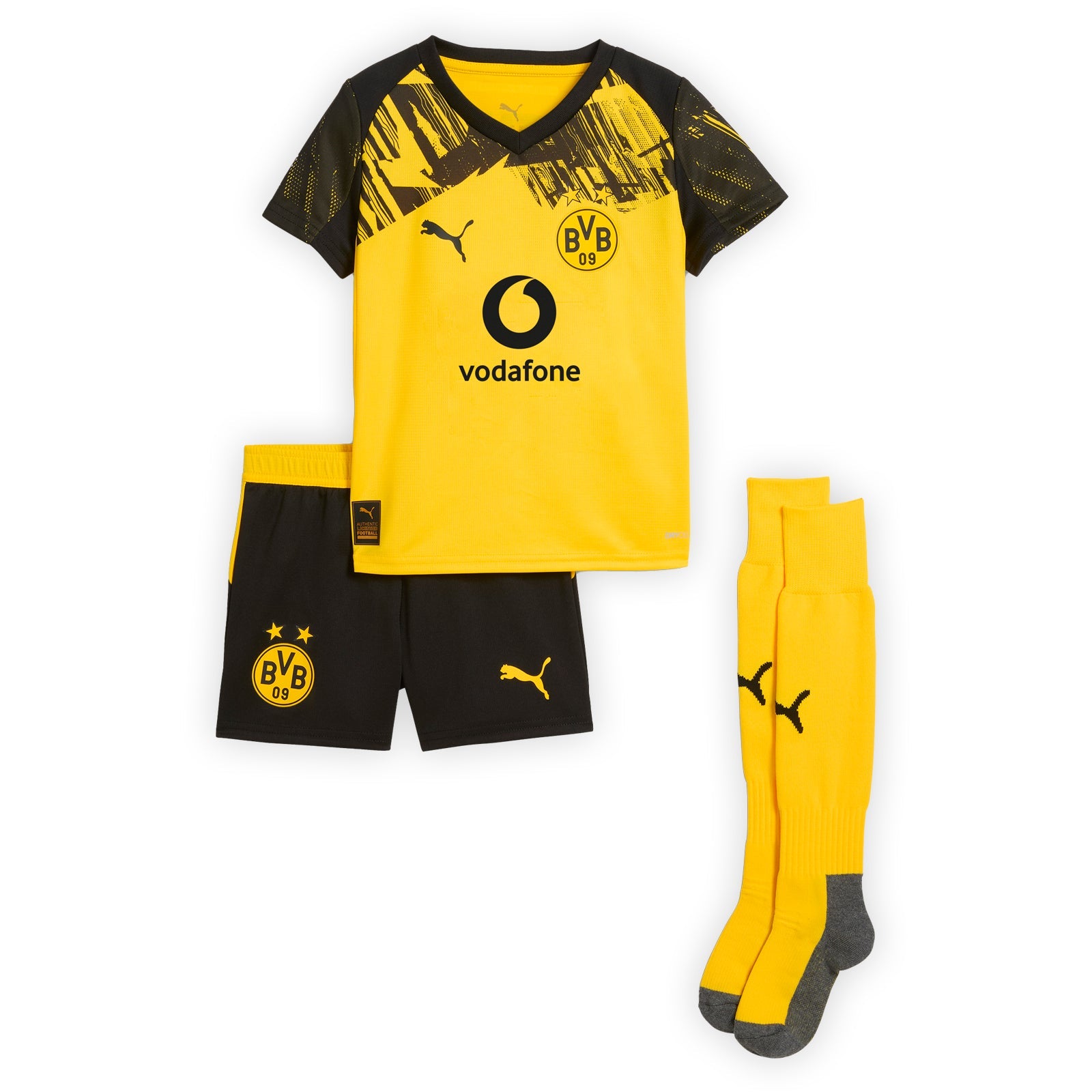 Kit Infantil Borussia Dortmund I 25/26 - com Meia