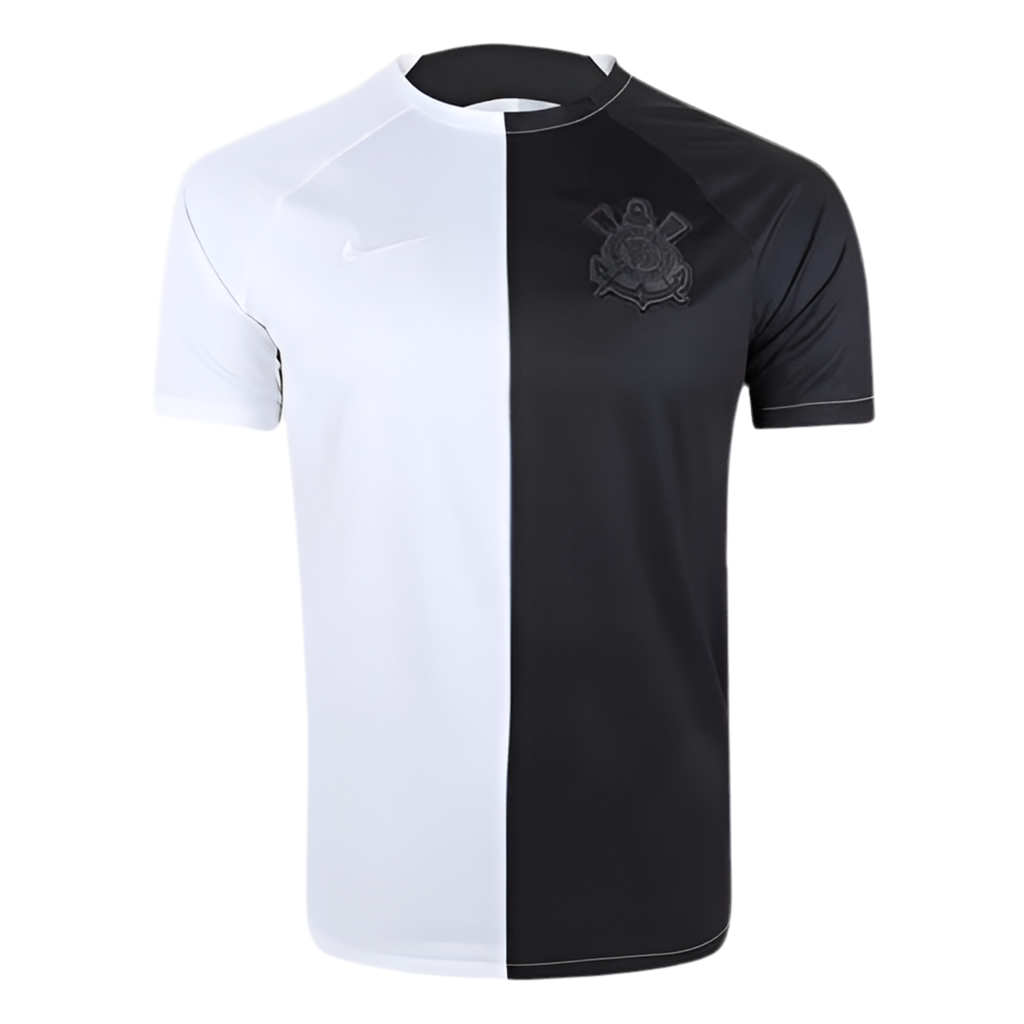 Camisola Corinthians Pré Jogo 23/24 - Preto e Branco