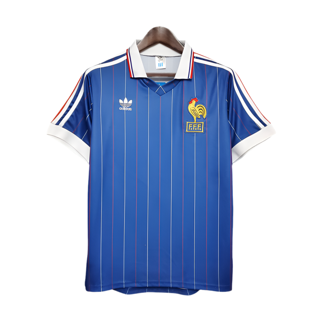 Camisola França Retrô 1982 - Azul