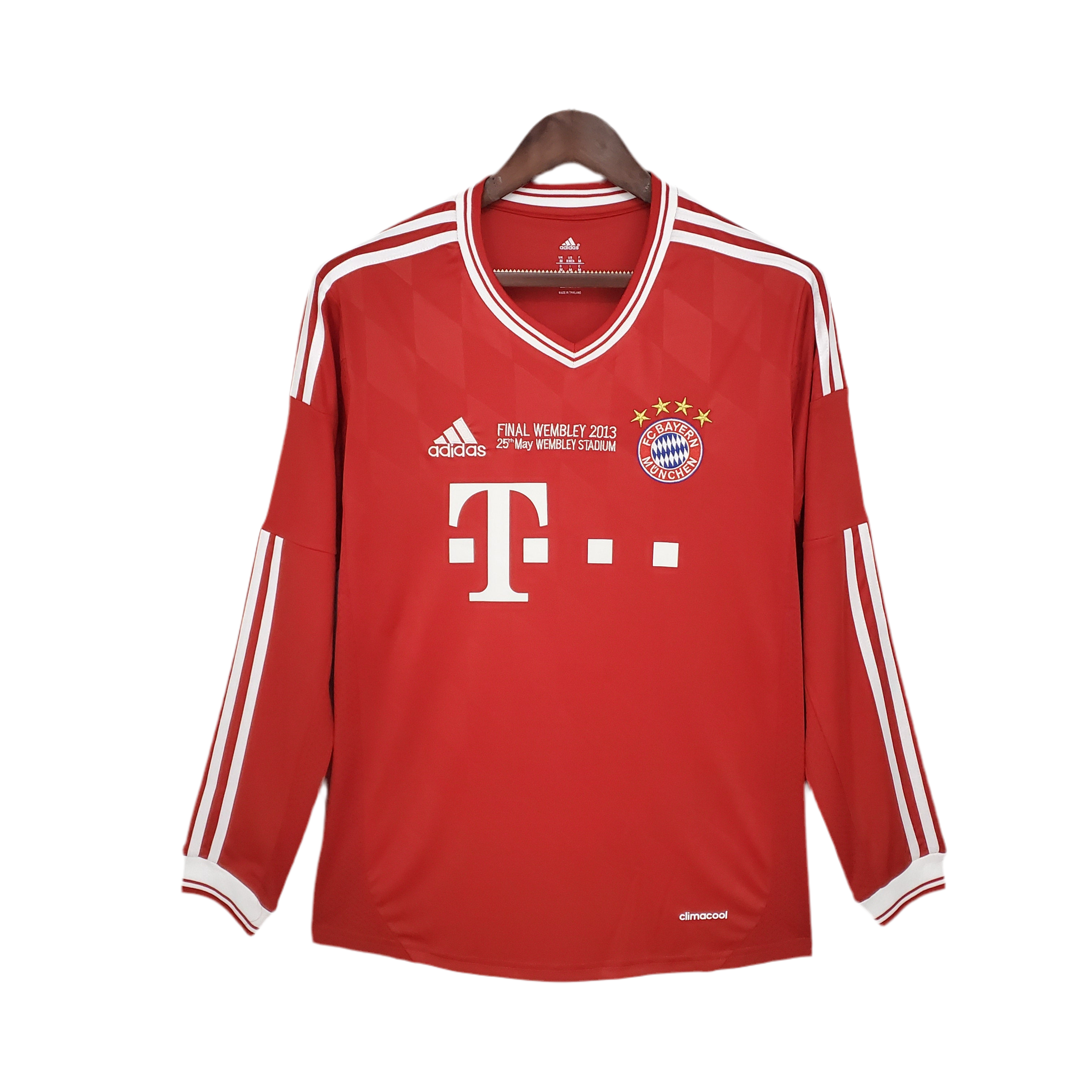 Camisola Manga Longa Bayern de Munique Champions League 2013/14 - Vermelha