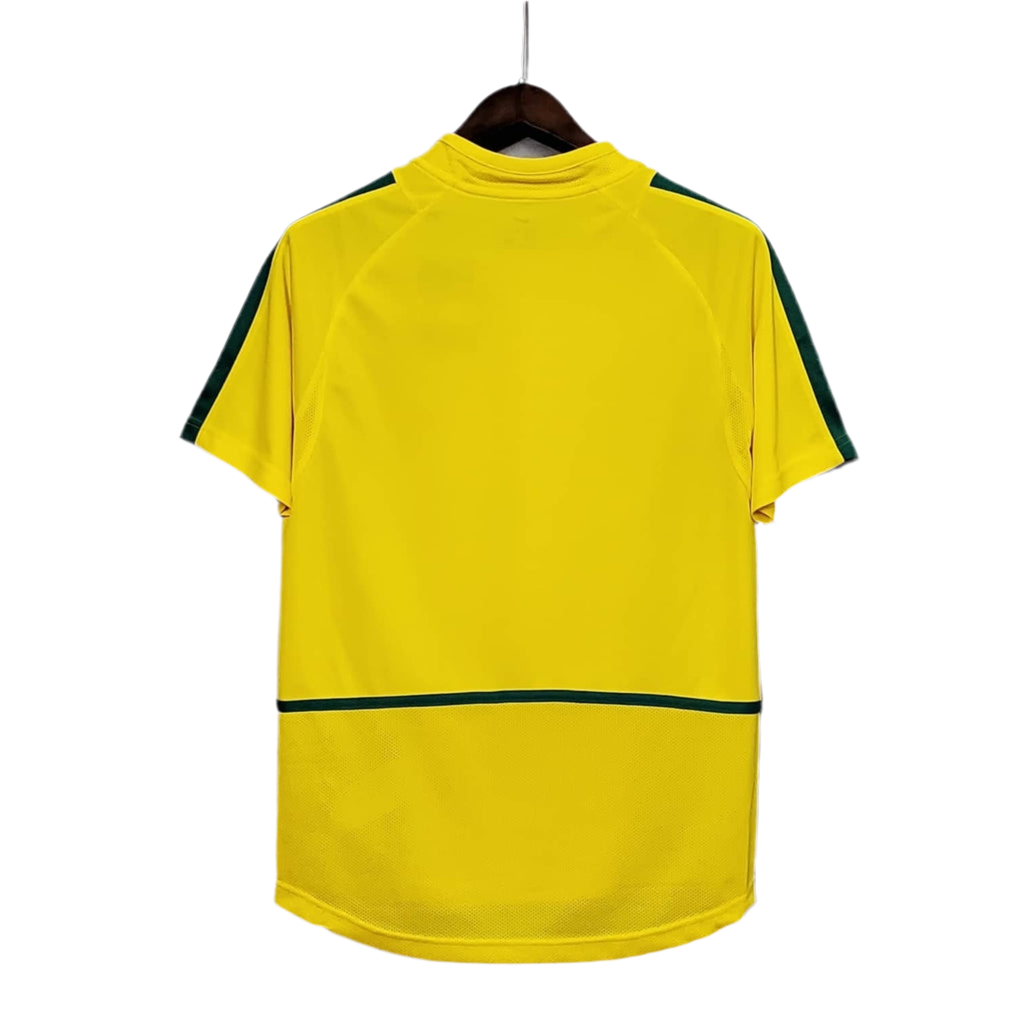 Camisola Seleção Brasileira Retrô 2002 Amarela -