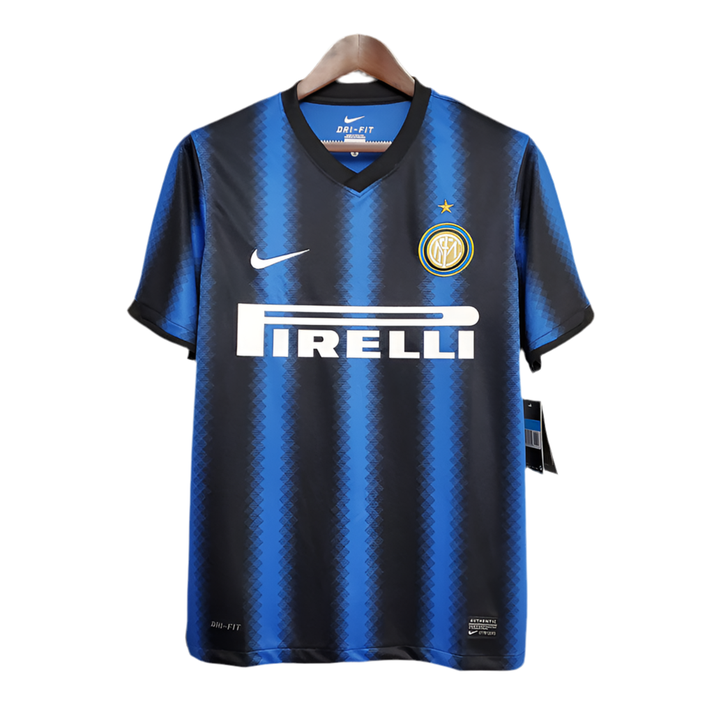 Camisola Inter de Milão Retrô 2010/2011 - Azul e Preta