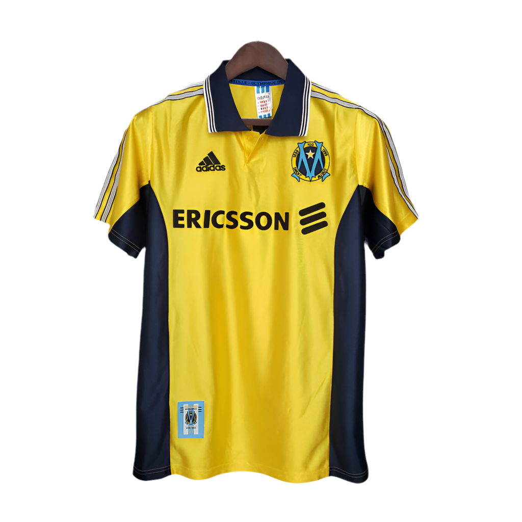 Camisola Marseille Retrô 1998/1999 Amarela -