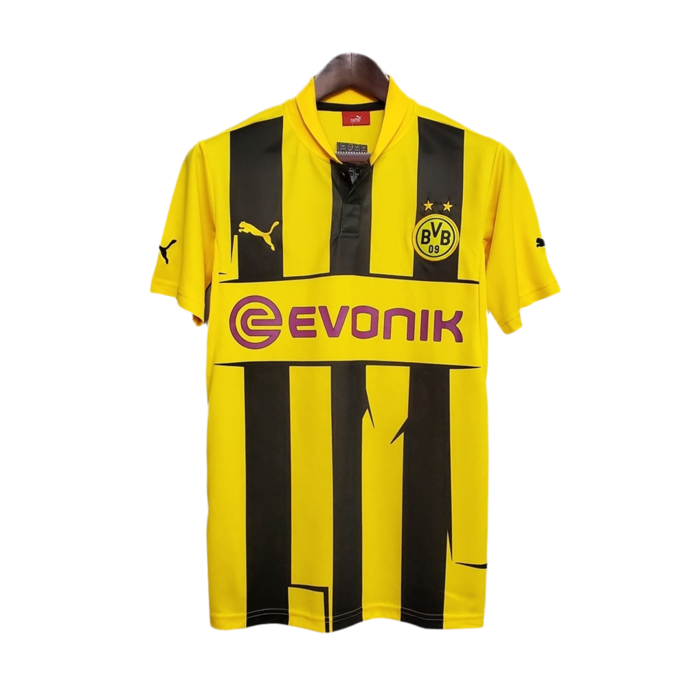 Camisola Borussia Dortmund Retrô 12/13 Amarela e Preta