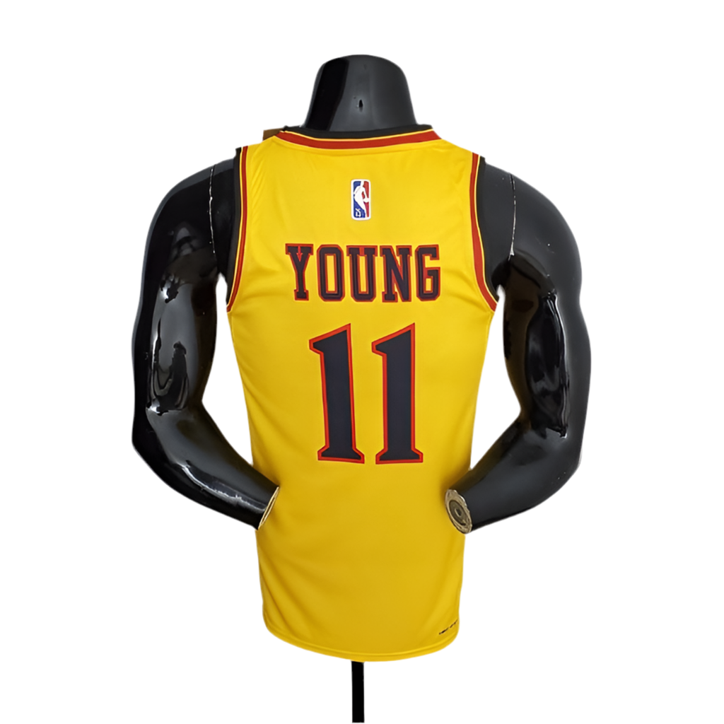 Regata NBA Atlanta Hawks 75th Anniversary Masculina - Amarela