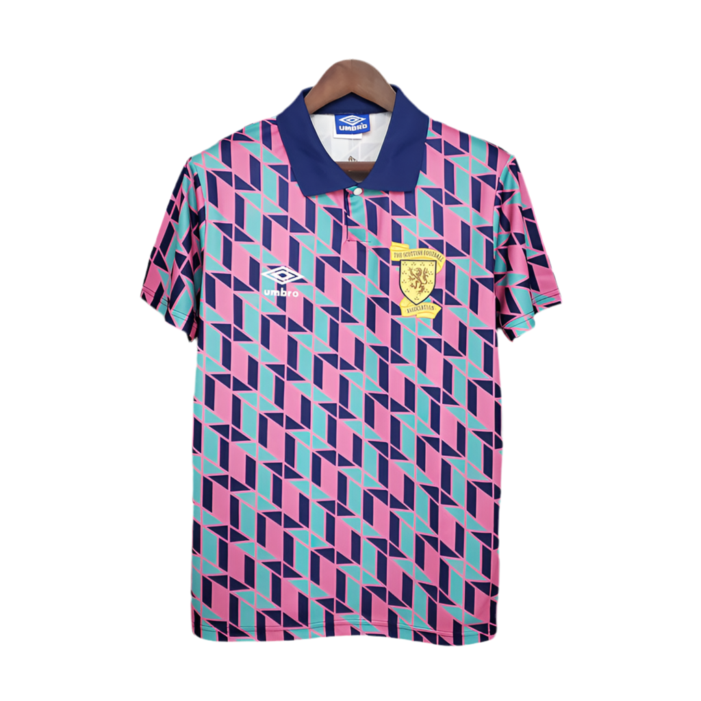 Camisola Escócia Retrô 1988/1989 Rosa -