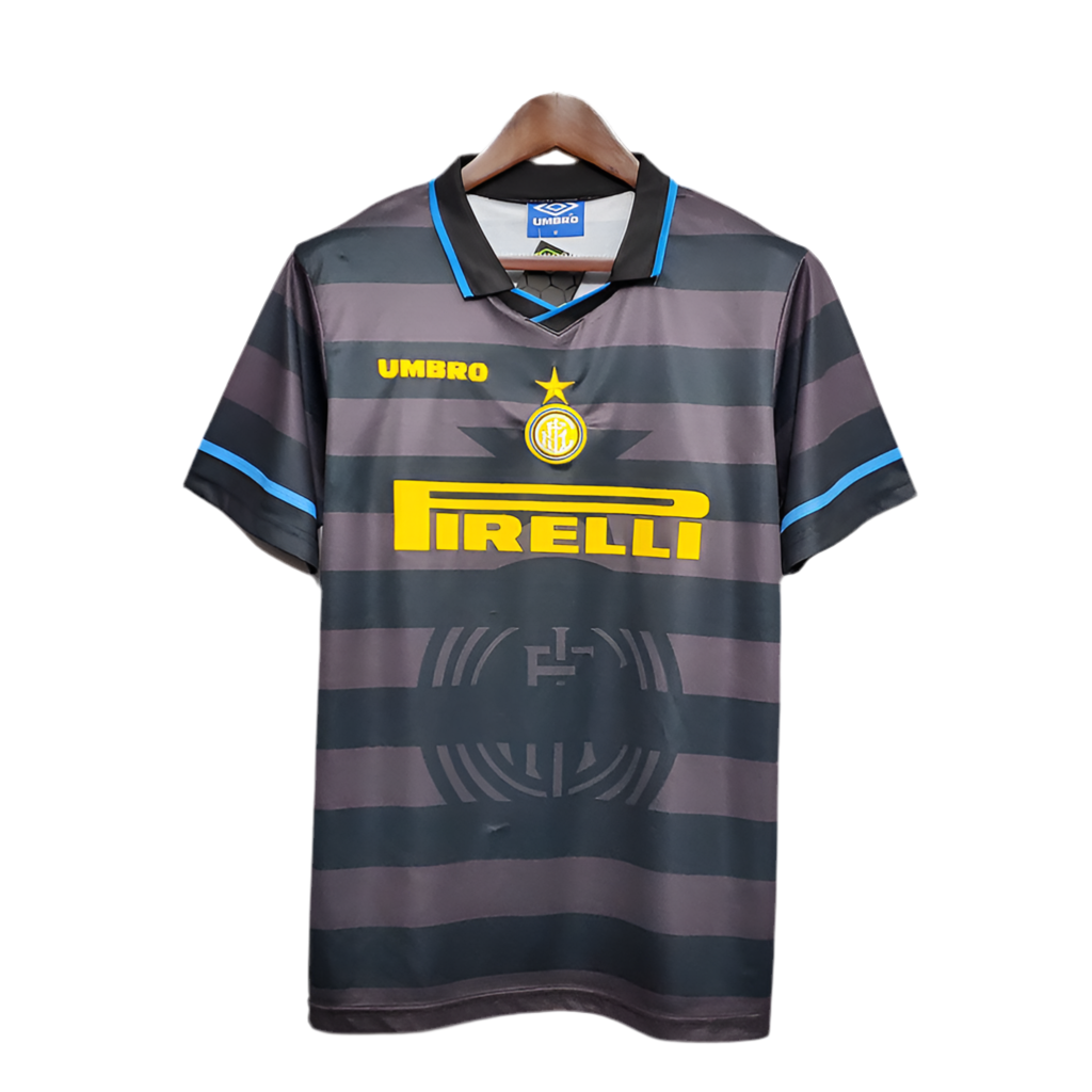 Camisola Inter de Milão Retrô 1997/1998 - Cinza