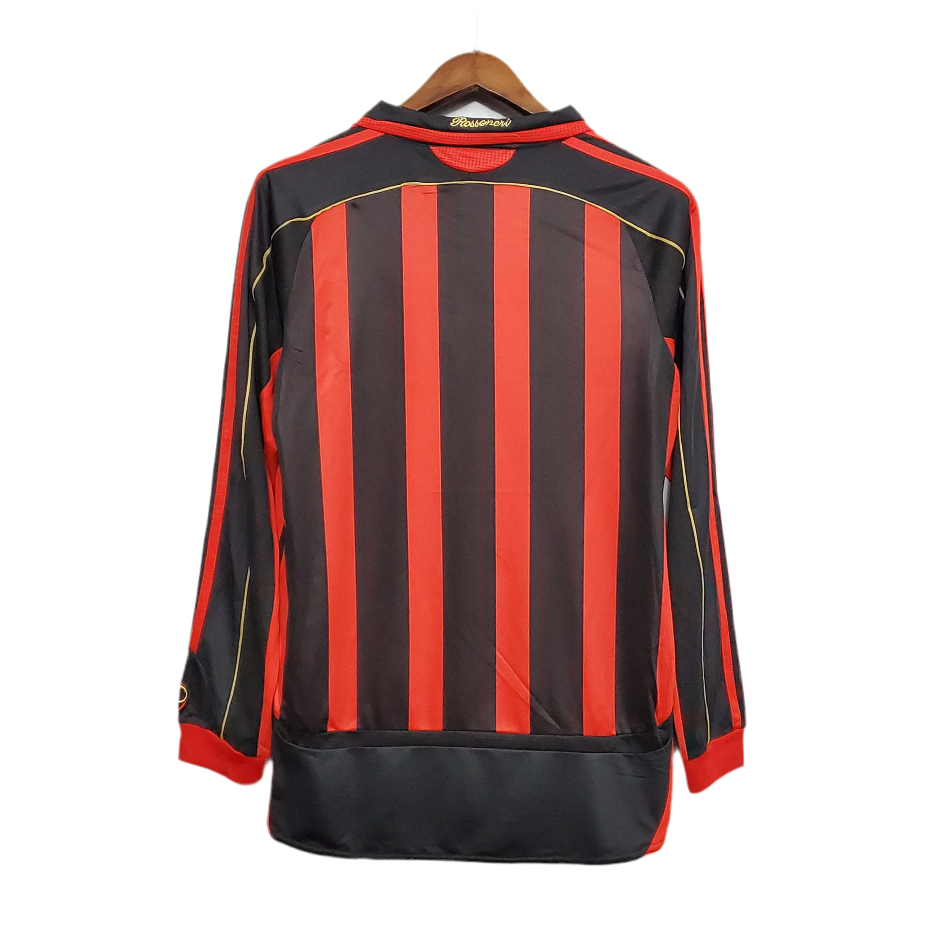 Camisola Manga Longa AC Milan 06/07 - Preto e Vermelho