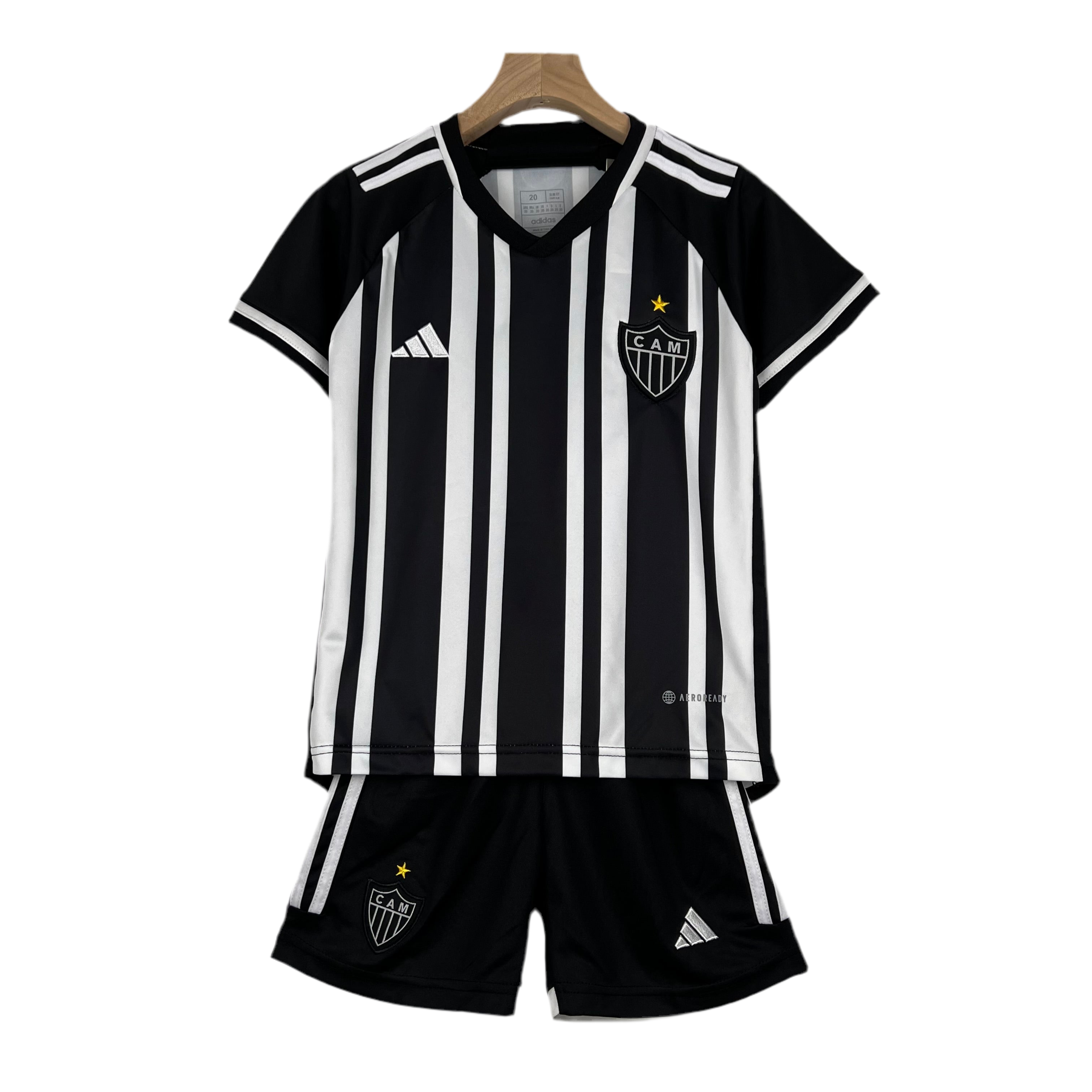 Kit Infantil Atlético Mineiro I 23/24 - Preto e Branco