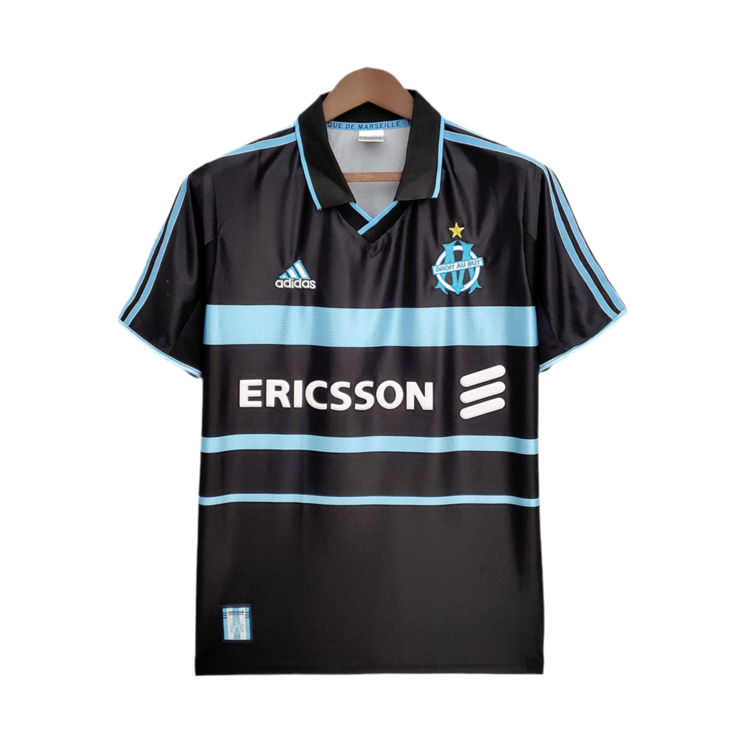 Camisola Marseille Retrô 1999/2000 Preta -