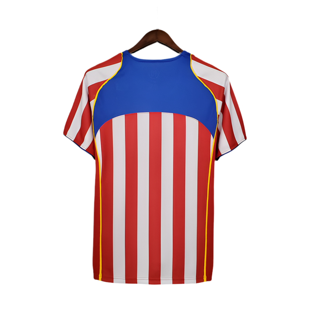 Camisola Atlético de Madrid Retrô 2004/2005 - Vermelha e Branca