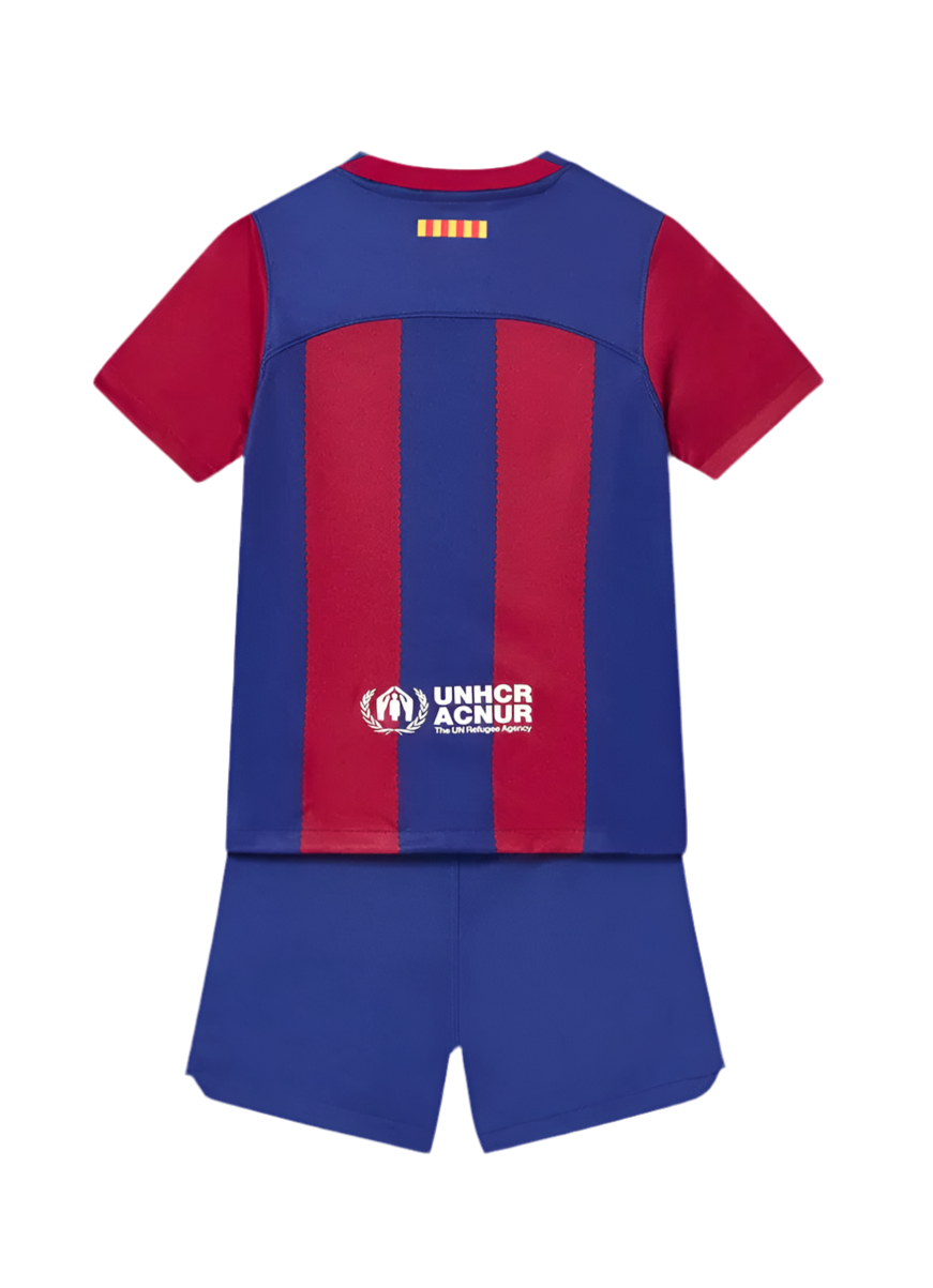 Kit Infantil Barcelona I 23/24 - Azul e Vermelho