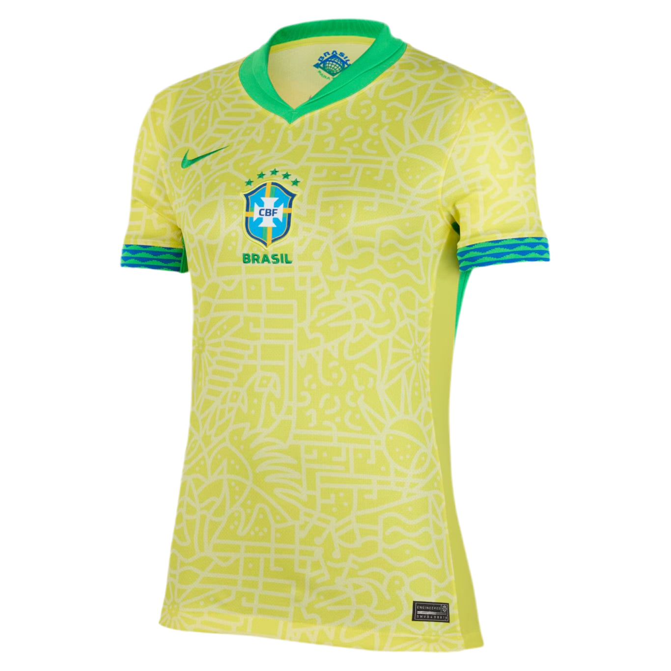 Camisola Feminina Seleção Brasil I 24/25 - Amarelo