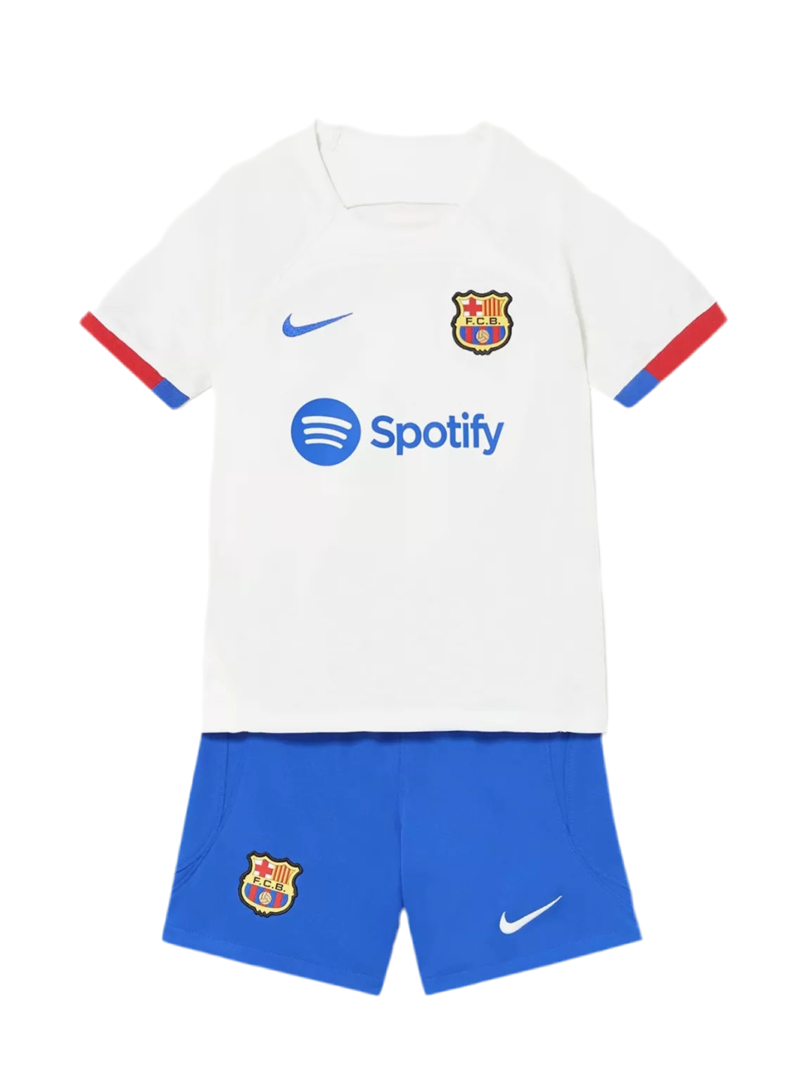 Kit Infantil Barcelona II 23/24 - Azul e Branco