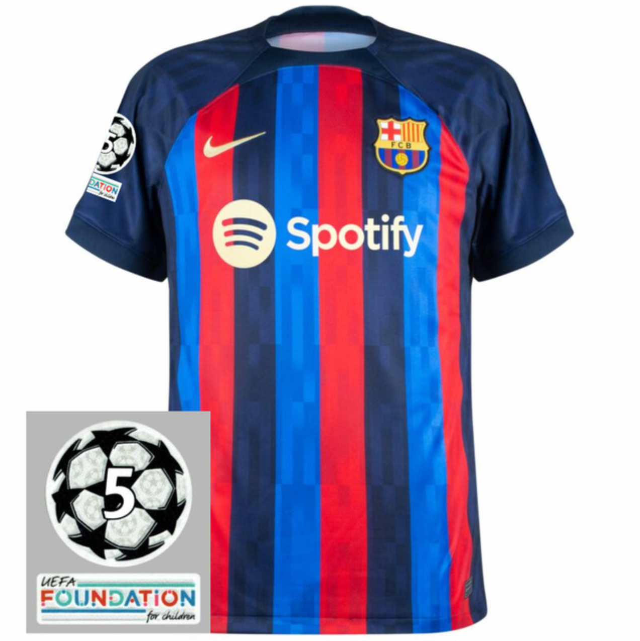 Camisola Barcelona I [Patch Champions League] 22/23 - Grená