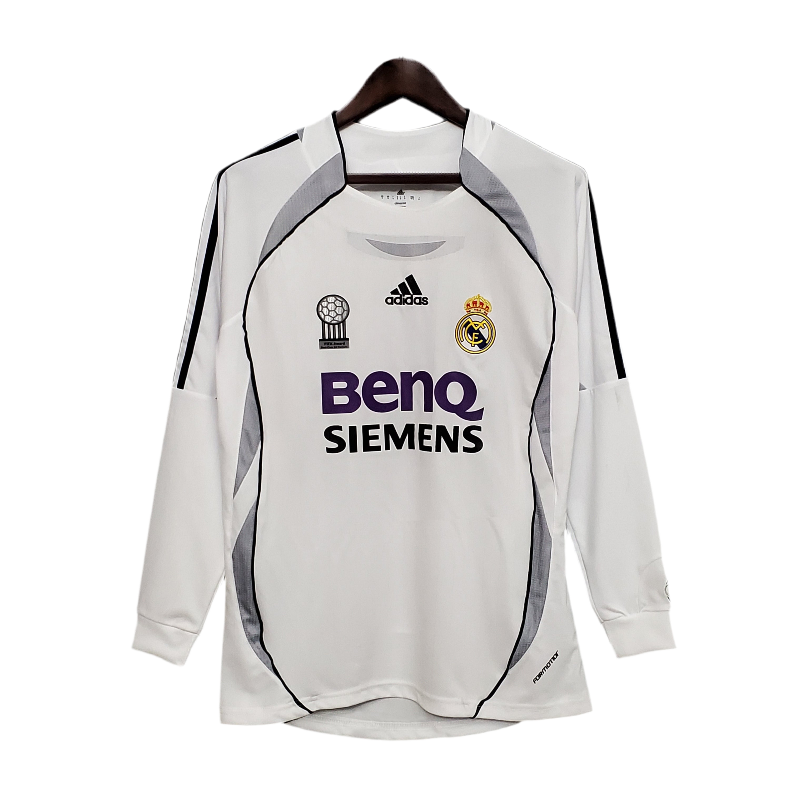 Camisola Manga Longa Real Madrid 06/07 - Branco