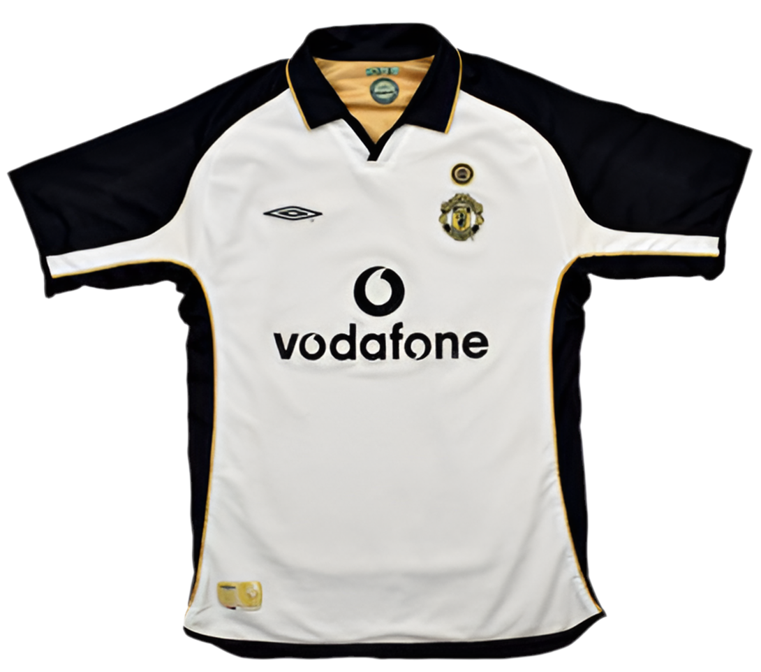 Camisola Manchester United  Retrô 2001/2002 - Branco