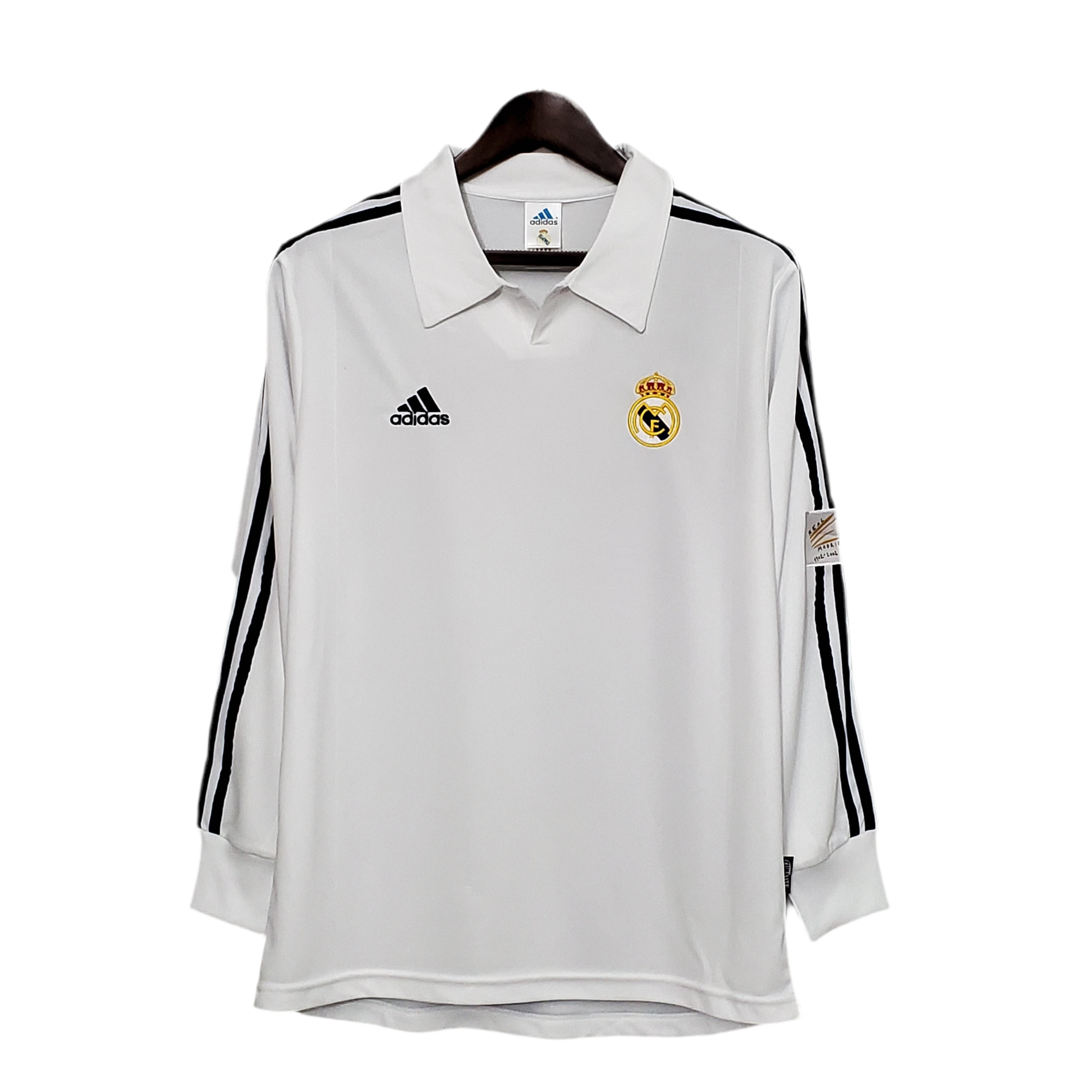 Camisola Manga Longa Real Madrid 2002 - Branco