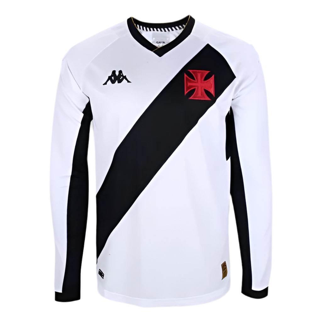 Camisola Manga Longa Vasco 23/24 - Branco e Preto