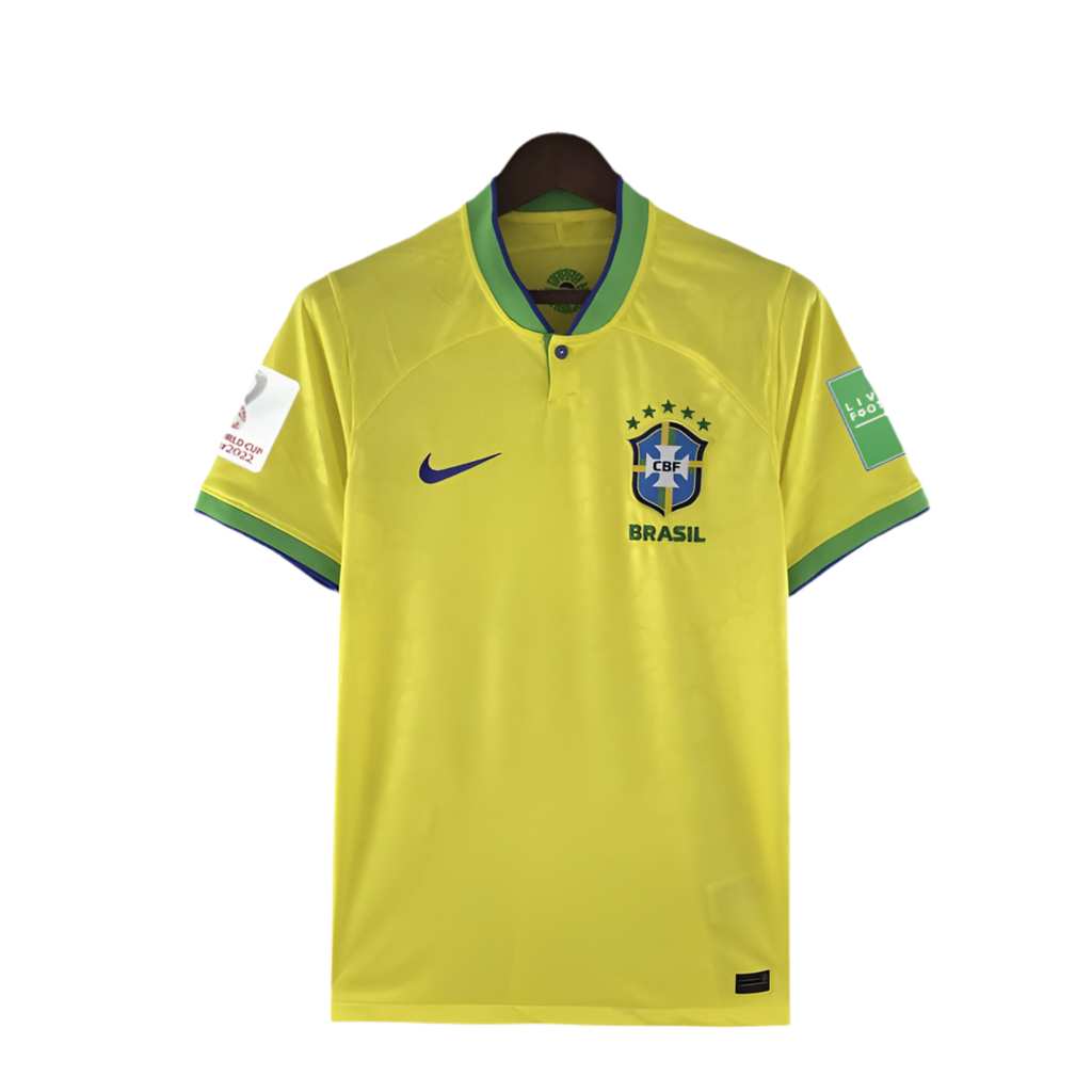 Camisola Seleção Brasil I 22/23 - Amarelo com Patch