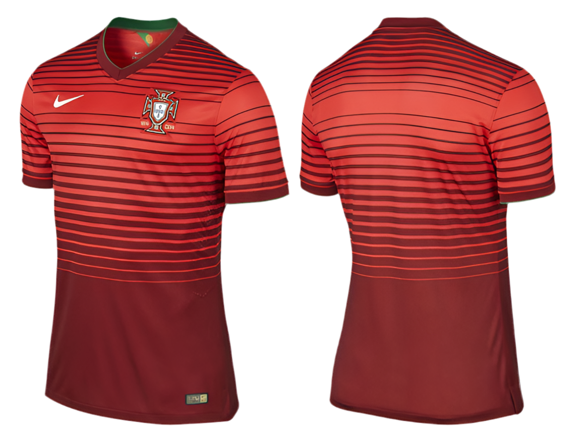 Camisola Portugal I Retrô 2014 - Vermelho