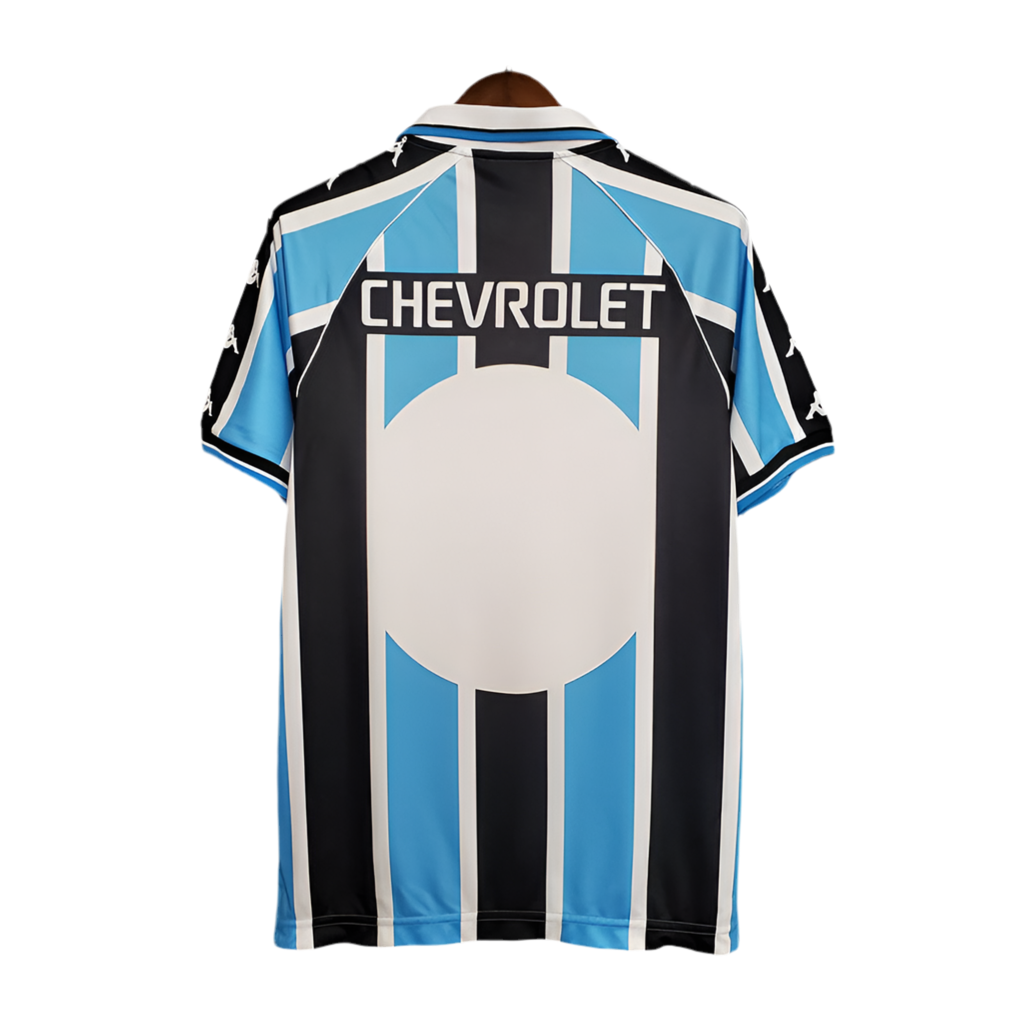 Camisola Grêmio Retrô 2000 Azul e Preta -