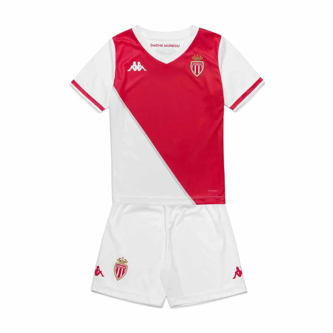 Kit Infantil Mónaco 24/25 - Vermelho e Branco