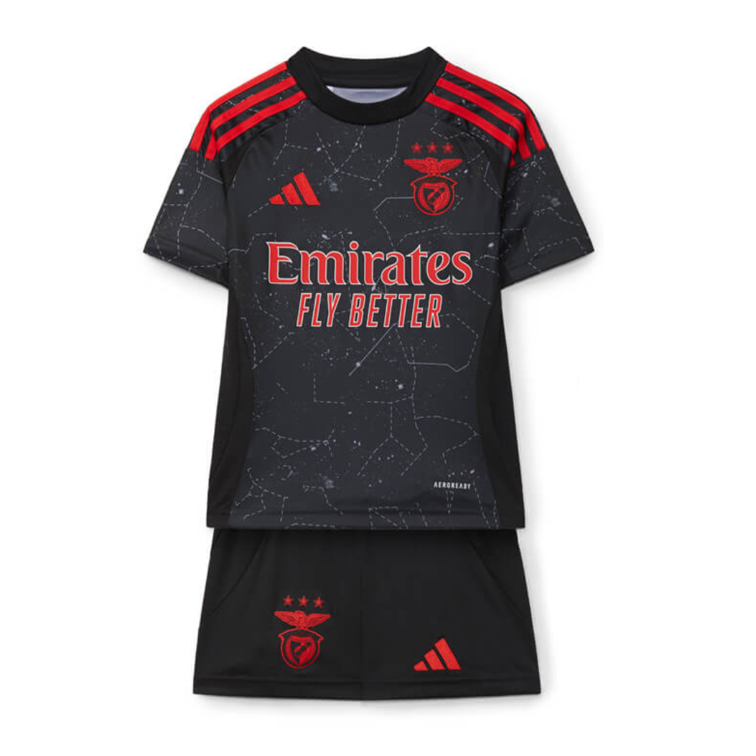 Kit Infantil Benfica II 24/25 - Vermelho e Preto