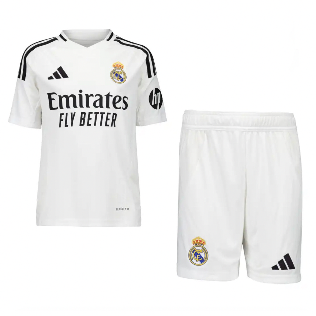 Kit Infantil Real Madrid I 24/25 - Branco