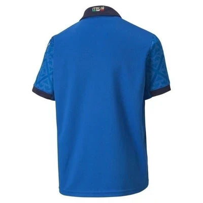 Camisola Itália Retrô com Patch - Azul