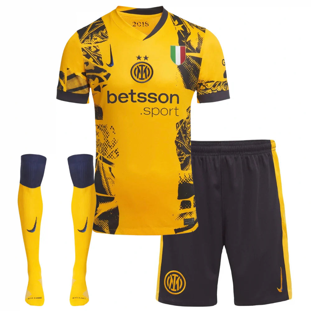 Kit Infantil Inter de Milão III 24/25 - Amarelo com meia