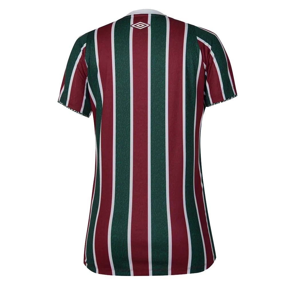 Camisola Feminina Fluminense I 24/25 - Vinho e Verde