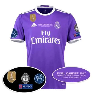 Camisola Real Madrid Retrô II 16/17 com Patch - Roxo