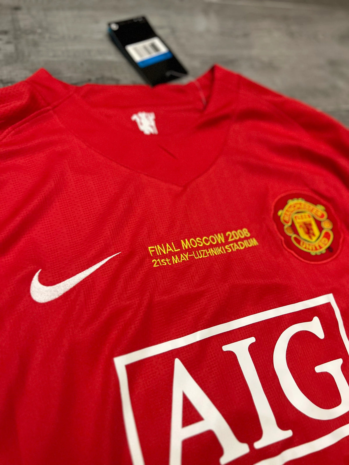 Camisola Manga Longa Manchester United 2007/2008 - Vermelho