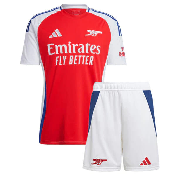 Kit Infantil Arsenal I 24/25 - Vermelho e Branco