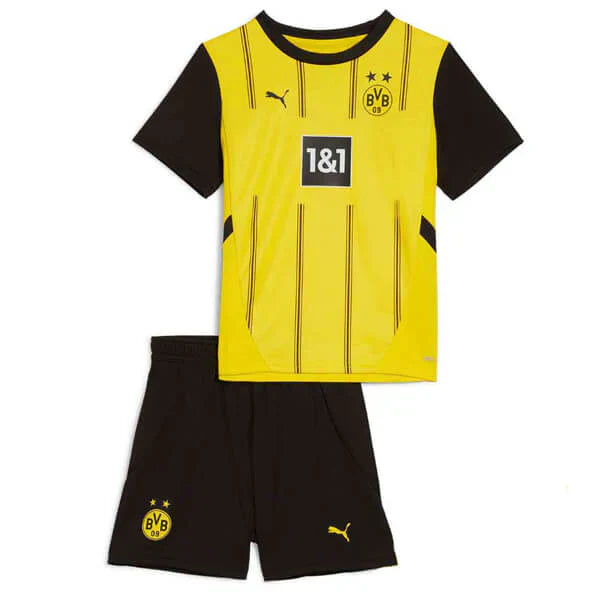 Kit Infantil Borussia Dortmund I 24/25 - Amarelo e preto