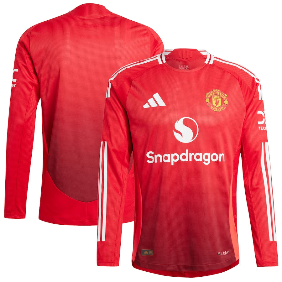 Camisola Manga Longa Manchester United I 24/25 - Vermelho