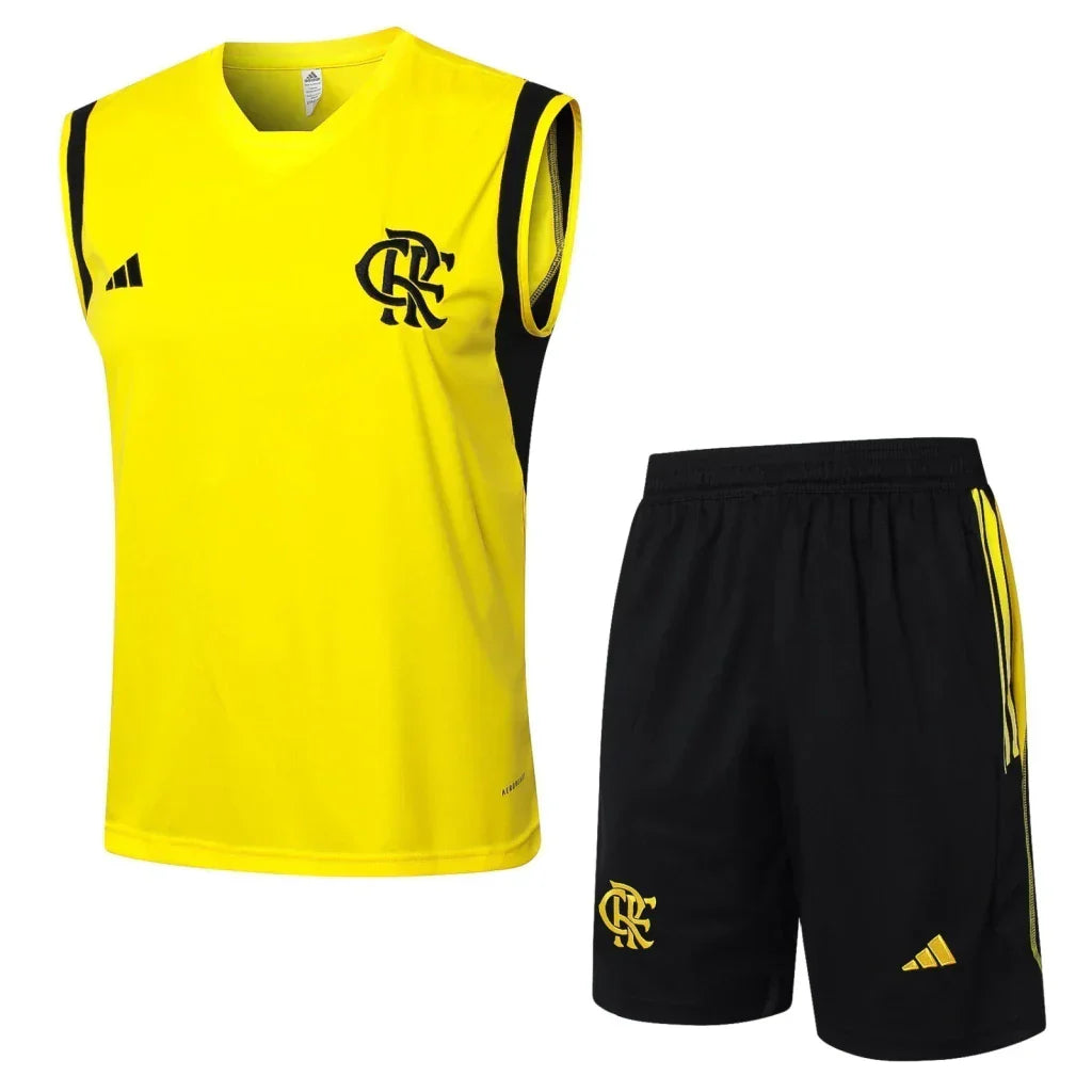 Kit Flamengo Treino 24/25 - Regata Amarela