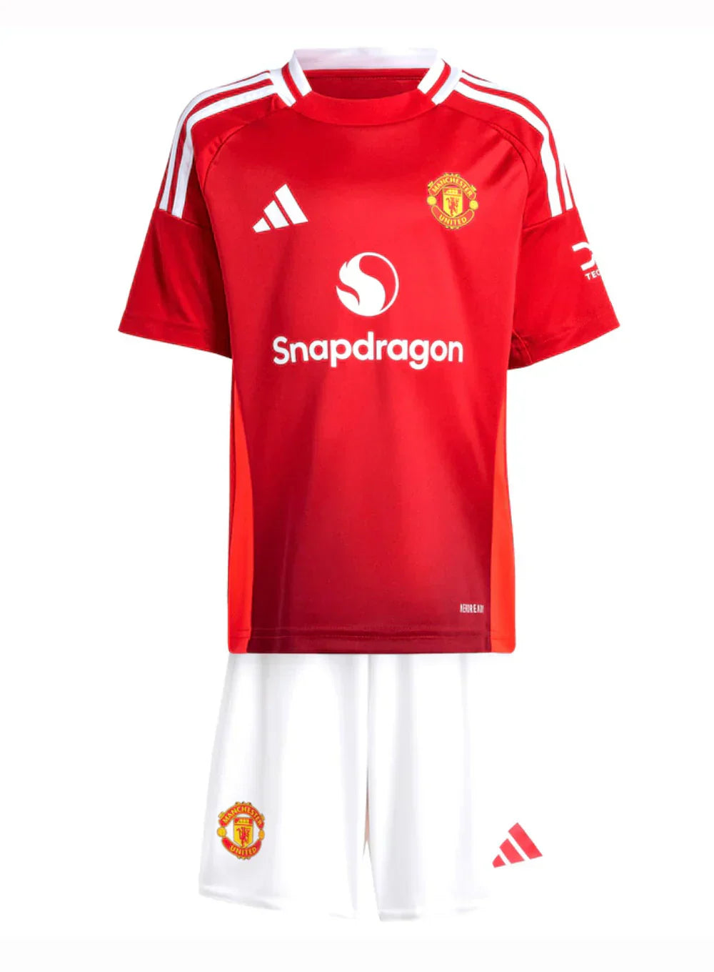 Kit Infantil Manchester United I 24/25 - Vermelho e Branco