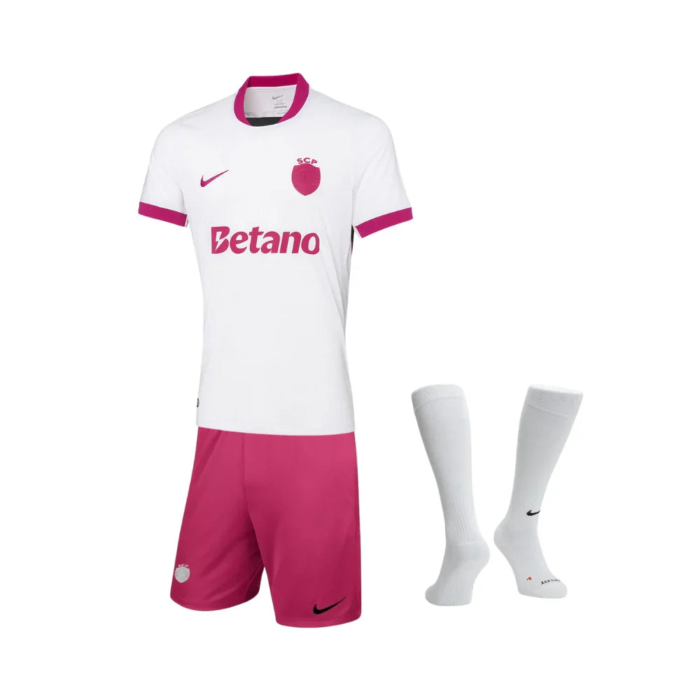 Kit Infantil Sporting 25/26 - Edição Especial Outubro Rosa