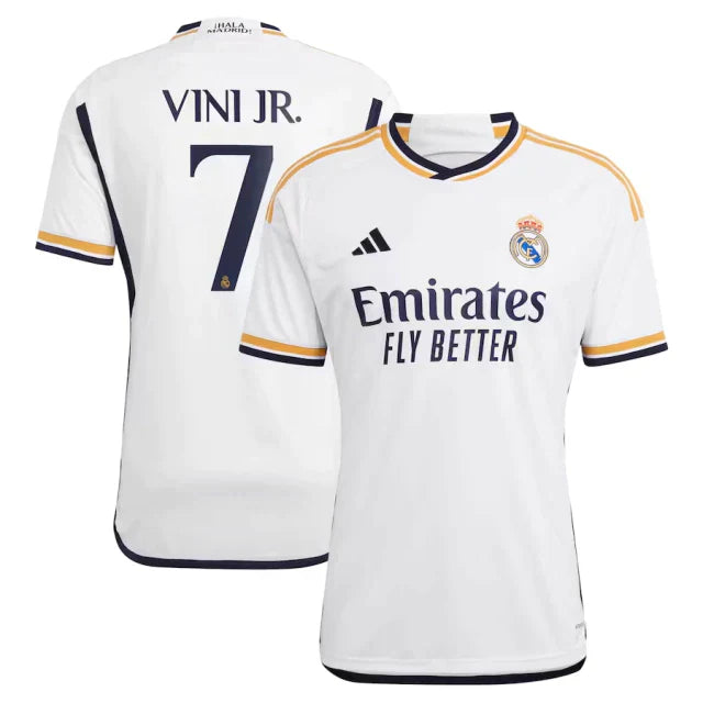 Camisola Real Madrid I [VINI JR #7] 23/24 - Branco