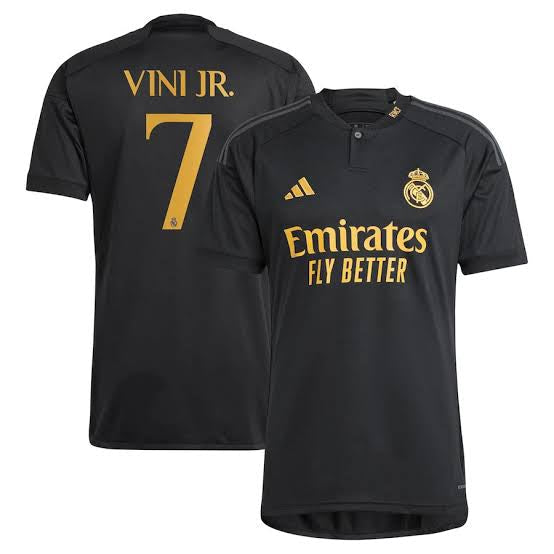 Camisola Real Madrid III [VINI JR #7] 23/24 - Preto